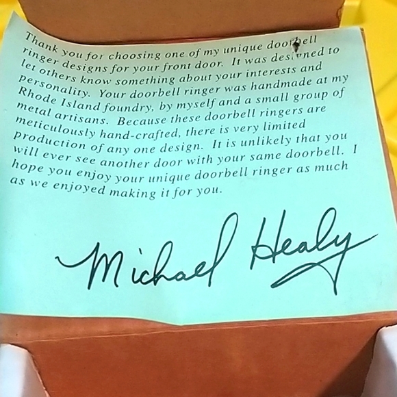 Solid brass Oak Leaf doorbell - Picture 4 of 4